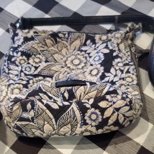 Vera Bradley Black and White Floral Crossbody Bag